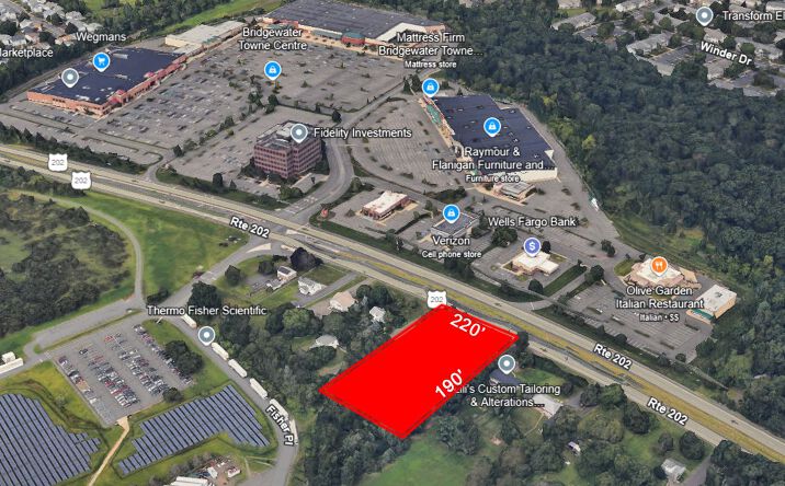 Pictures of Land property located at 727 Route 202, Bridgewater, NJ 08807 for sales - image #1