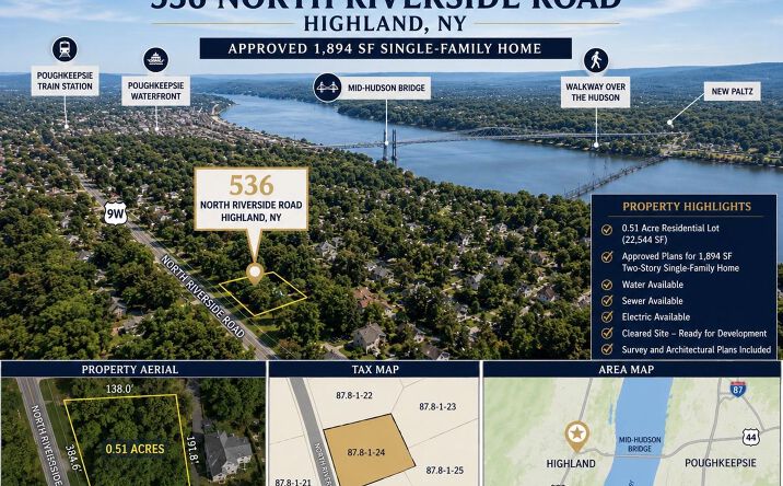 Pictures of Land, Multifamily property located at 536 N Riverside Road, Highland, NY 12528 for sales - image #1