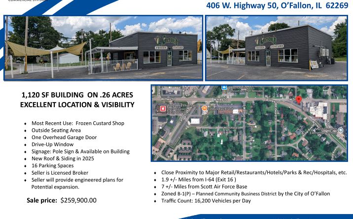 Pictures of Retail, Office property located at 406 W. Highway 50, O'Fallon, IL 62269 for sales - image #1