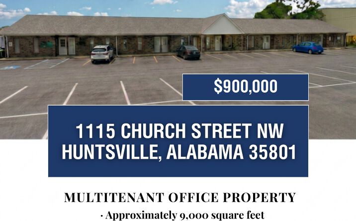 Pictures of Office property located at 1115 Church Street NW, Huntsville, AL 35801 for sales - image #1