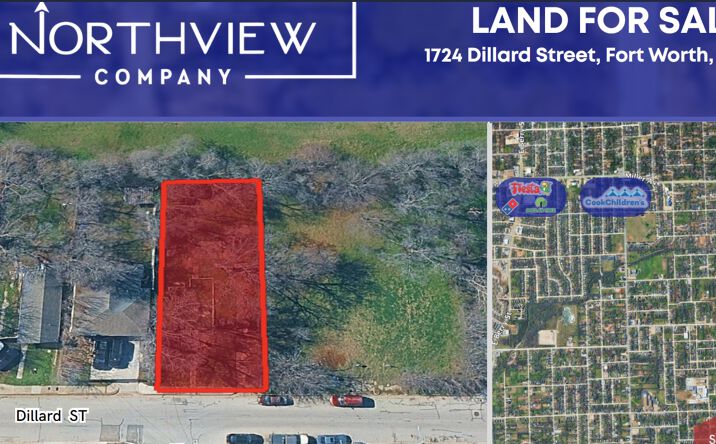 Pictures of Land property located at 1724 Dillard Street, Fort Worth, TX 76105 for sales - image #1