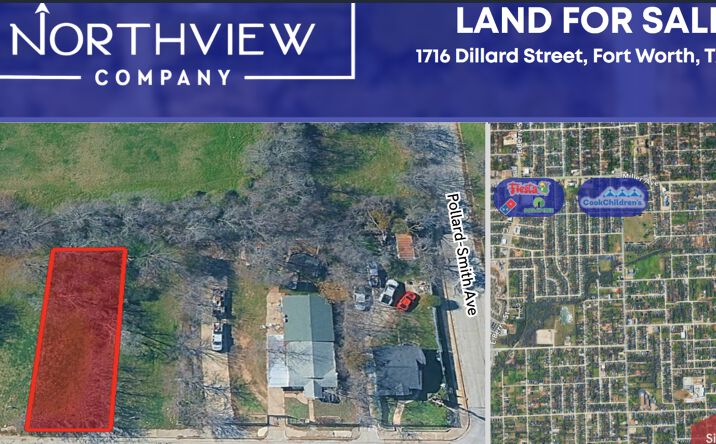 Pictures of Land property located at 1716 Dillard Street, Fort Worth, TX 76105 for sales - image #1