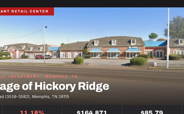 Pictures of Retail property located at 3538-3582 Hickory Hill Road, Memphis, TN 38115 for sales - image #1