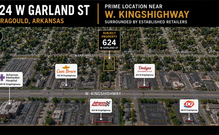 Pictures of Retail, Office property located at 624 West Garland Street, Paragould, AR 72450 for sales - image #1