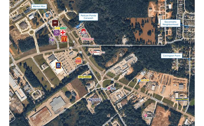 Pictures of Retail, Land property located at 2121 Collins Boulevard, Covington, LA 70433 for sales - image #1