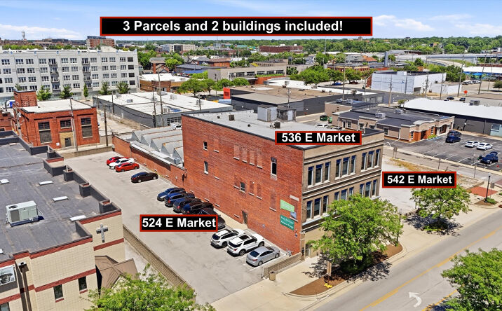 Pictures of Retail, Multifamily, Office property located at 536 E MARKET ST, INDIANAPOLIS, IN 46204-2606 for sales - image #1