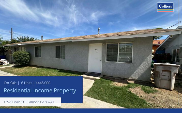 Pictures of Multifamily property located at 12520 Main St, Lamont, CA 93241 for sales - image #1