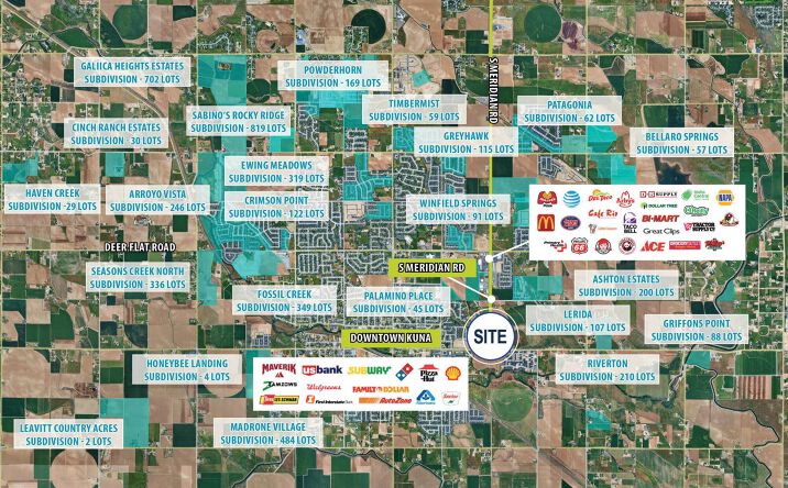 Pictures of Retail, Land property located at 399 N Meridian Rd, Kuna, ID 83634 for sales - image #1