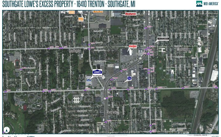 Pictures of Land property located at 16410 Trenton Rd, Southgate, MI 48195 for sales - image #1