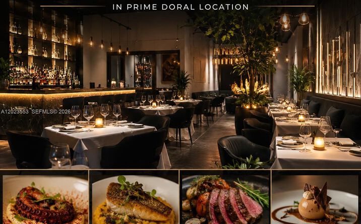 Pictures of Business for Sale, Retail property located at International High-End Cuisine Rest. for Sale in Prime Doral Locatio, Doral, FL 33166 for sales - image #1