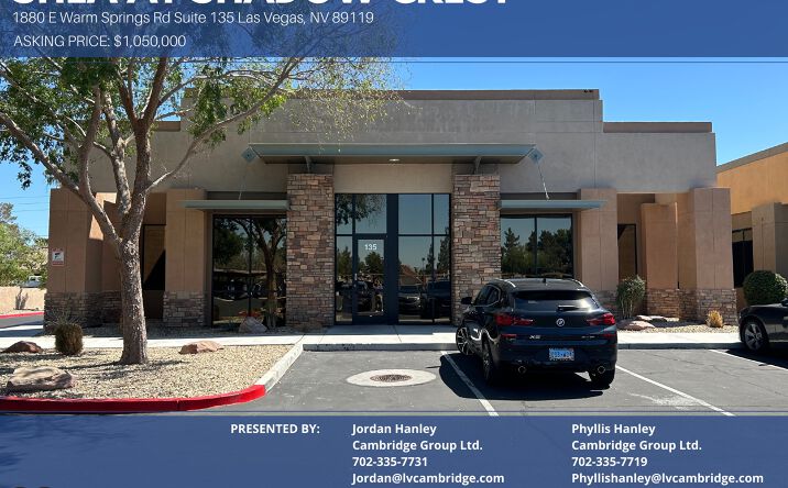 Pictures of Office property located at 1880 E Warm Springs Rd Suite 135, Las Vegas, NV 89119 for sales - image #1