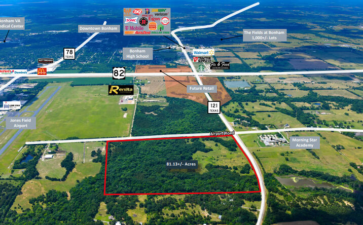 Pictures of Land property located at State 121, Bonham, TX 75418 for sales - image #1