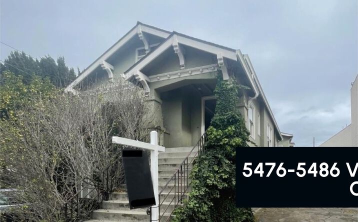 Pictures of Multifamily property located at 5476-5486 Vicente Way, Oakland, CA 94609 for sales - image #1