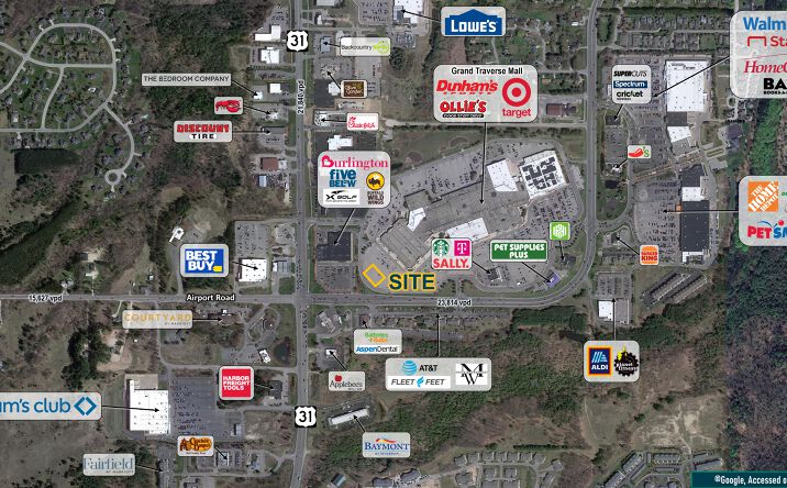 Pictures of Retail, Land property located at NEC S. Airport Road & US-31, Traverse City, MI 49684 for sales - image #1