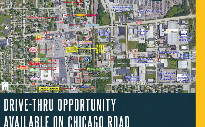 Pictures of Retail property located at 3231 Chicago Road, Chicago Heights, IL 60411 for sales - image #1