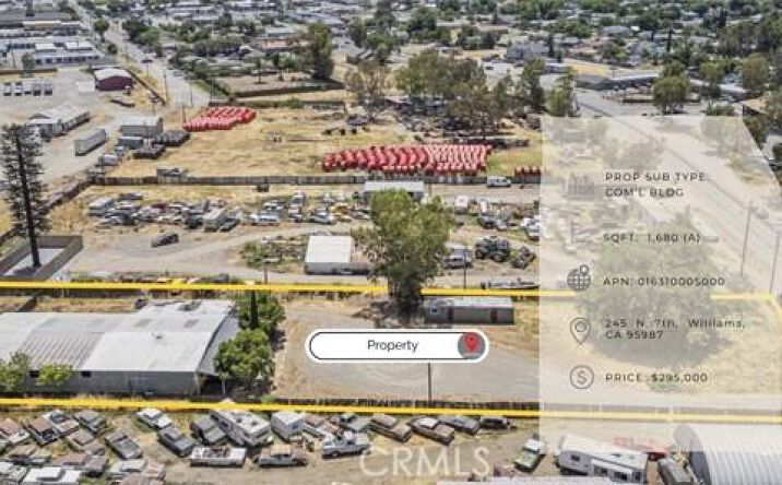 Pictures of Office property located at 245 N 7th, Wms, CA 95987 for sales - image #1