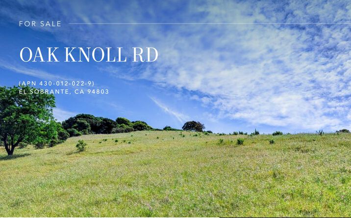 Pictures of Land property located at 4389 Fieldcrest Drive, El Sobrante, CA 94803 for sales - image #1