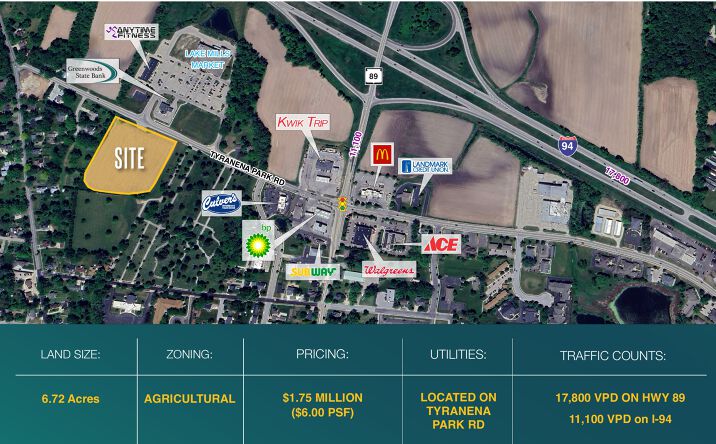 I-94 & HWY 89 / Tyranena Park Rd, Lake Mills