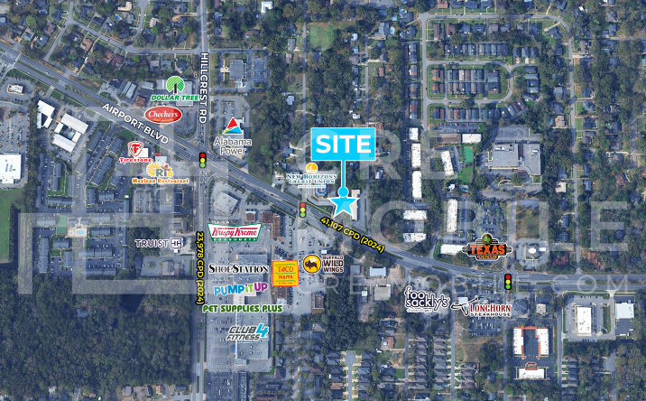 Pictures of Land property located at 6304 Airport Boulevard, Mobile, AL 36608 for sales - image #1