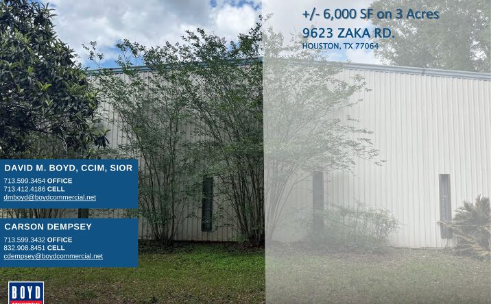 Pictures of Industrial, Special Purpose property located at 9623 Zaka Rd., Houston, TX 77064 for sales - image #1