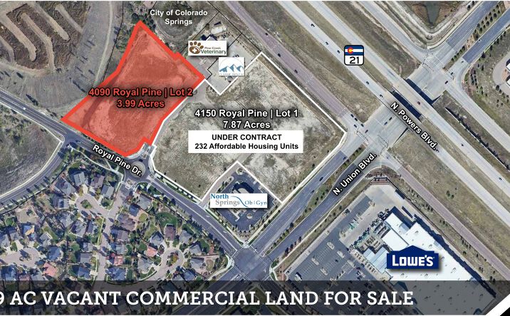 Pictures of Land property located at 4090 Royal Pine Dr., Colorado Springs, CO 80920 for sales - image #1