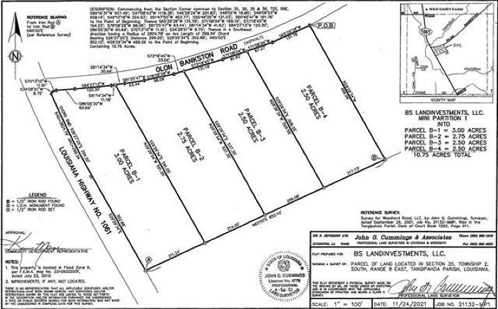 Pictures of Land, Multifamily property located at Olon Bankston Rd., Other, LA 70444 for sales - image #1