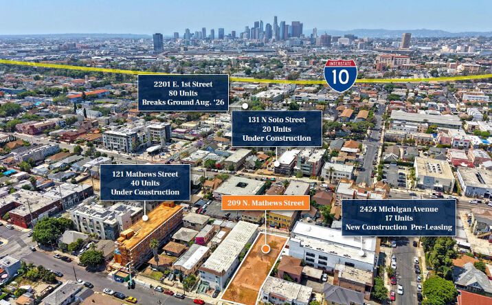 Pictures of Multifamily, Land property located at 209 N MATHEWS ST, LOS ANGELES, CA 90033 for sales - image #1
