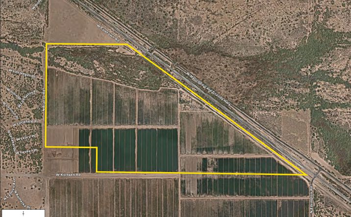 Pictures of Land property located at Northeast corner of Bianco Road and Kortsen Road, Casa Grande, AZ 85193 for sales - image #1