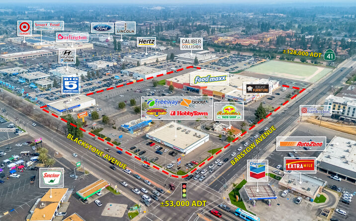 Pictures of Retail property located at 5422 North Blackstone Avenue, Fresno, CA 93710 for sales - image #1