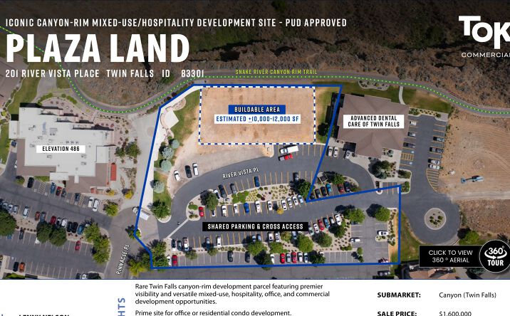 Pictures of Land property located at 201 River Vista Pl, Twin Falls, ID 83301 for sales - image #1