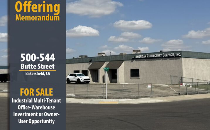 Pictures of Industrial property located at 500-544 Butte Street, Bakersfield, CA 93305 for sales - image #1