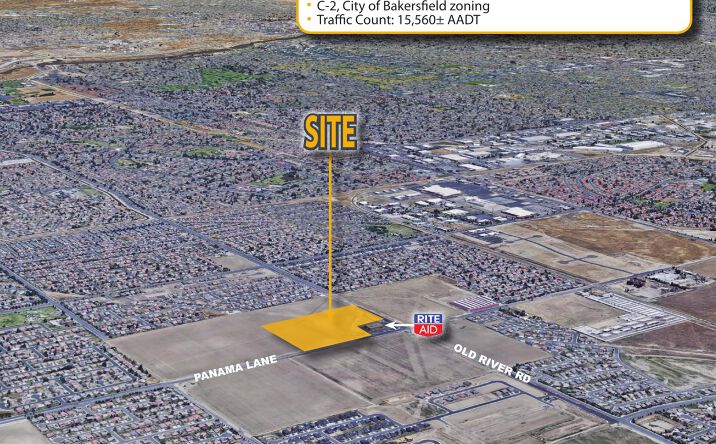 Pictures of Retail, Land property located at NWC Panama Lane & Old River Road, Bakersfield, CA 93311 for sales - image #1