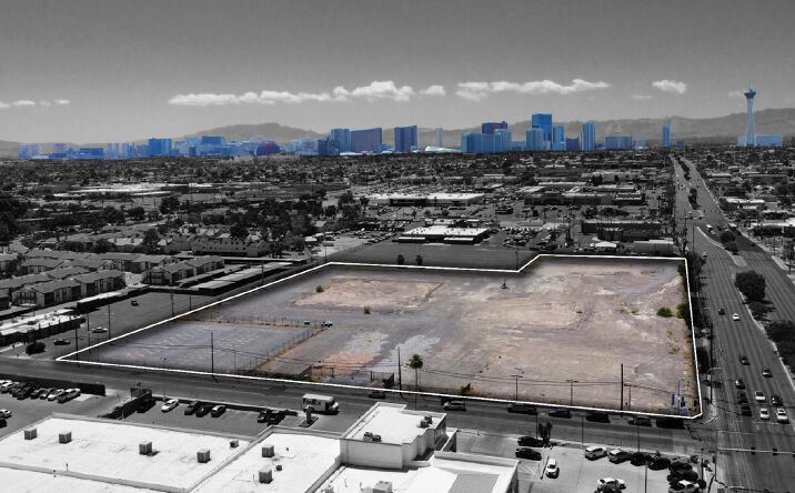 Pictures of Land, Mixed Use, Multifamily, Retail property located at 2575 East Sahara Avenue, Las Vegas, NV 89104, 2575 E. Sahara Avenue, Las Vegas, NV 89121, 2595 E. Sahara Avenue, Las Vegas, NV 89121, 2575 Atlantic Street, Las Vegas, NV 89121 for sales - image #1