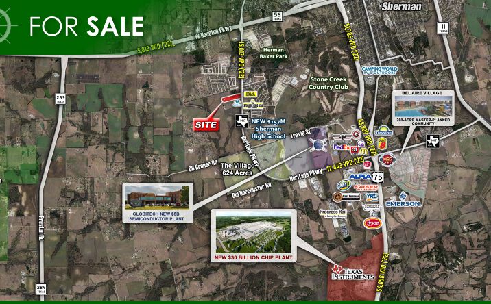 Pictures of Land property located at FM-1417/Heritage Pkwy, Sherman, TX 75092 for sales - image #1