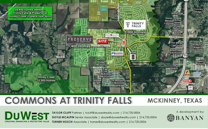 Pictures of Retail, Land property located at NWQ of Olympia Crossing & Trinity Falls Pkwy, McKinney, TX 75071-0105 for sales - image #1