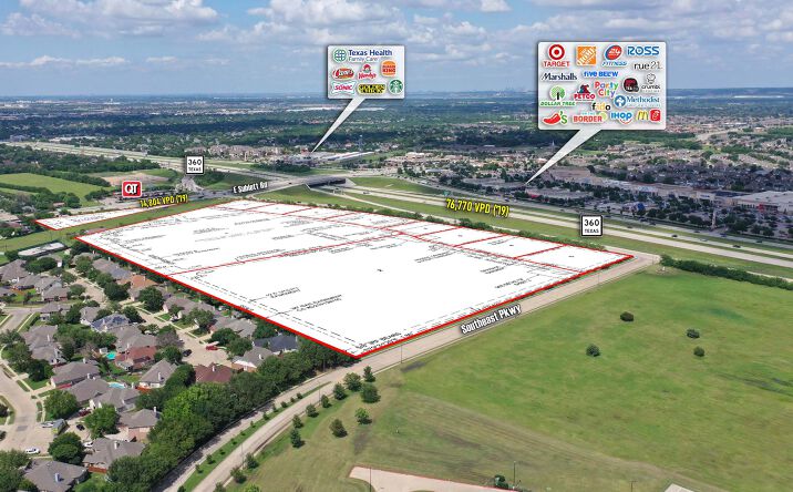 Pictures of Retail, Land property located at SWC of SH 360 & Sublett Rd, Arlington, TX 76018 for sales - image #1