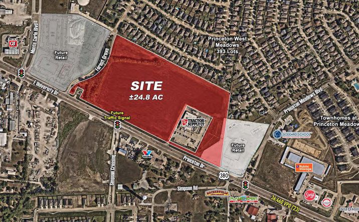 Pictures of Land property located at NWC US-380 and S Forest Grove Road, Princeton, TX 75407 for sales - image #1