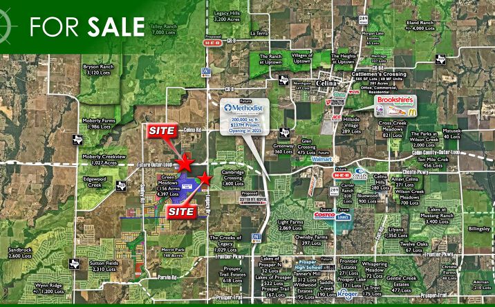 Pictures of Retail, Land property located at FM-428 & McNabb Dr, Legacy Dr & Punk Carter Pkwy, Celina, TX 75009 for sales - image #1