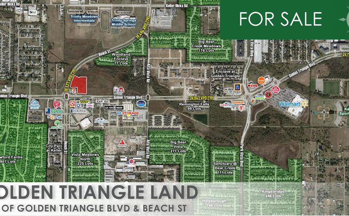 Pictures of Land property located at NWC of Bonds Ranch Rd & Willow Springs Rd, Fort Worth, TX 76052 for sales - image #1