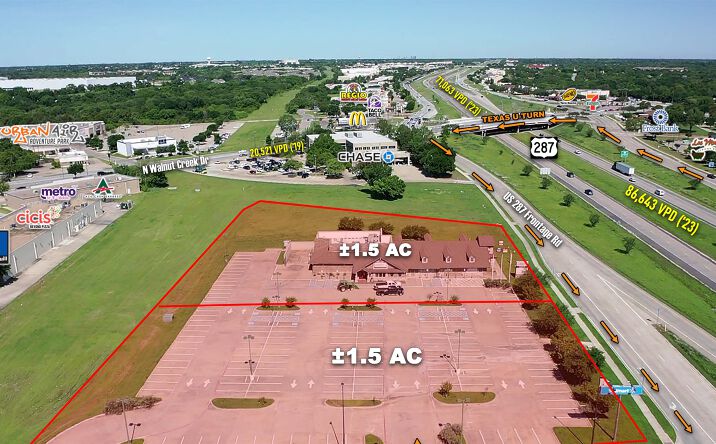 Pictures of Land property located at SWQ US Hwy 287 & N Walnut Creek Dr, Mansfield, TX 76063 for sales - image #1