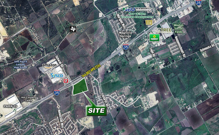 Pictures of Land property located at SEC of I-35 N & Schwab Road, Schertz, TX 78108 for sales - image #1