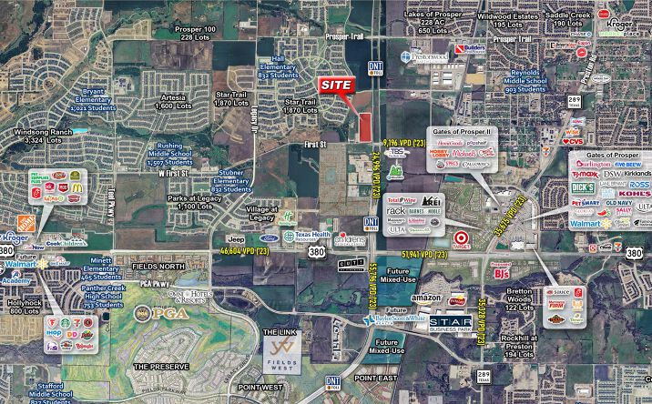Pictures of Land property located at NWC of Dallas Parkway & First St, Prosper, TX 75078 for sales - image #1