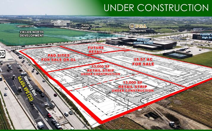 Pictures of Retail, Land property located at SWQ of US-380 & Championship Dr, Frisco, TX 75033 for sales - image #1