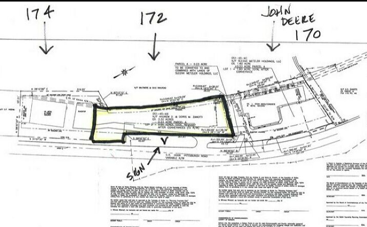 Pictures of Land, Office property located at 172 Pittsburgh Road, Butler, PA 16001 for sales - image #1