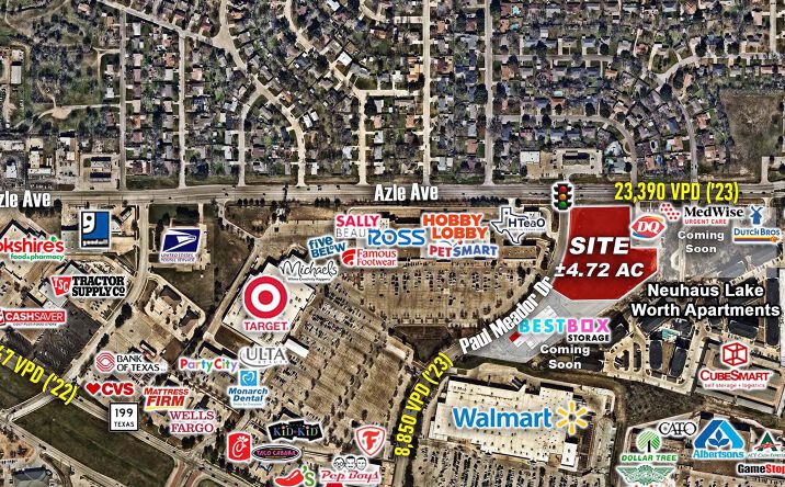 Pictures of Land property located at SEC Azle Ave & Paul Meador Dr, Lake Worth, TX 76135-2107 for sales - image #1