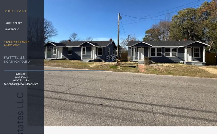 Pictures of Retail, Multifamily property located at 213 Andy Street, Fayetteville, NC 28303 for sales - image #1