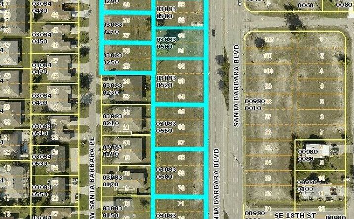 Pictures of Land property located at 1630-1726 Santa Barbara Boulevard South, Cape Coral, FL 33991 for sales - image #1