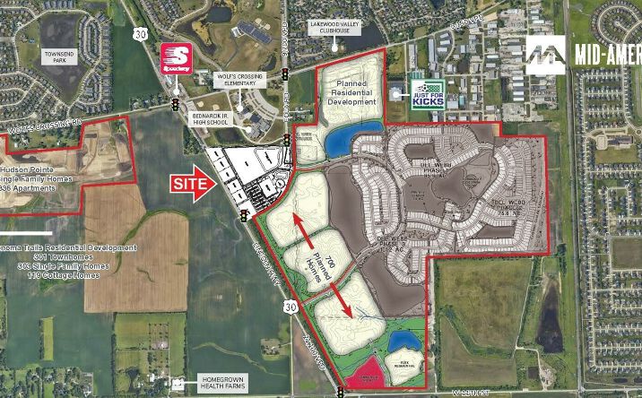 Pictures of Retail, Land property located at Route 30 & Eola Rd, Aurora, IL 60543 for sales - image #1