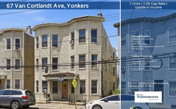 Pictures of Multifamily property located at 67 Van Cortlandt Park Ave, Yonkers, NY 10701 for sales - image #1