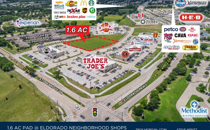 Pictures of Land property located at SWC Eldorado Pkwy & Stonebridge Dr, McKinney, TX 75070 for sales - image #1